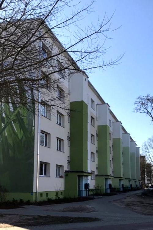 Wohnhäuser Aufzuganbauten Sanierung Modernisierung Kreyssigstrasse Brandenburg