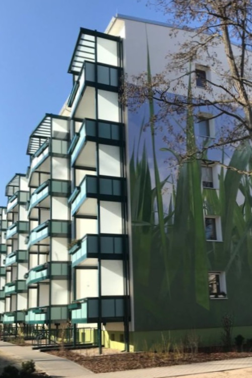 Wohnhäuser Aufzuganbauten Sanierung Modernisierung Kreyssigstrasse Brandenburg